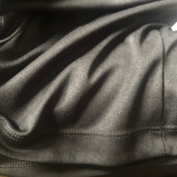 ❤️XSCAPE Black Ruffle Edge Sheer Cape Mini Dress Size 6 - Picture 7 of 8